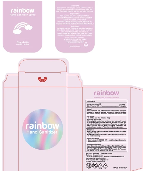 Rainbow Hand Sanitizer Pink 포장
