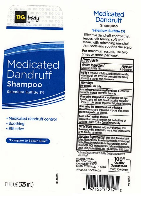 DG BodyMEDICATED DANDRUFF 포장