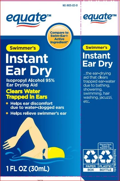 Instant Ear Dry Equate packaging