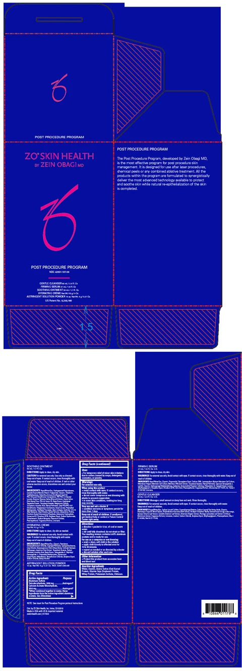 ZO Skin Health Post Procedure Program 포장