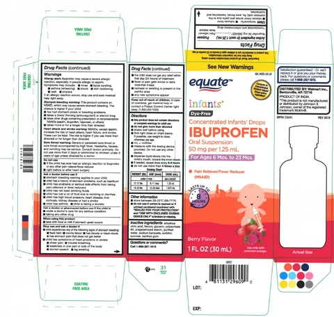 Concentrated ibuprofen infants 포장