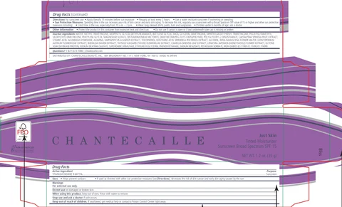 Chantecaille Just Skin Tinted Moisturizer Sunscreen Broad Spectrum SPF 15 Bliss 포장