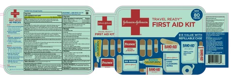 Johnson and Johnson First Aid Travel Ready80 CT 포장