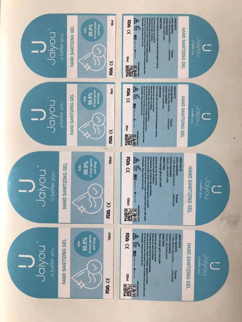 Hand Sanitizer packaging