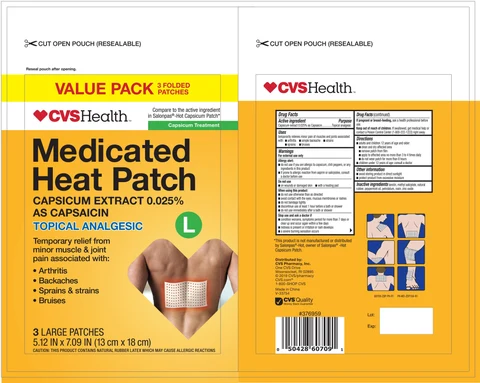 CVS Medicated Heat 포장