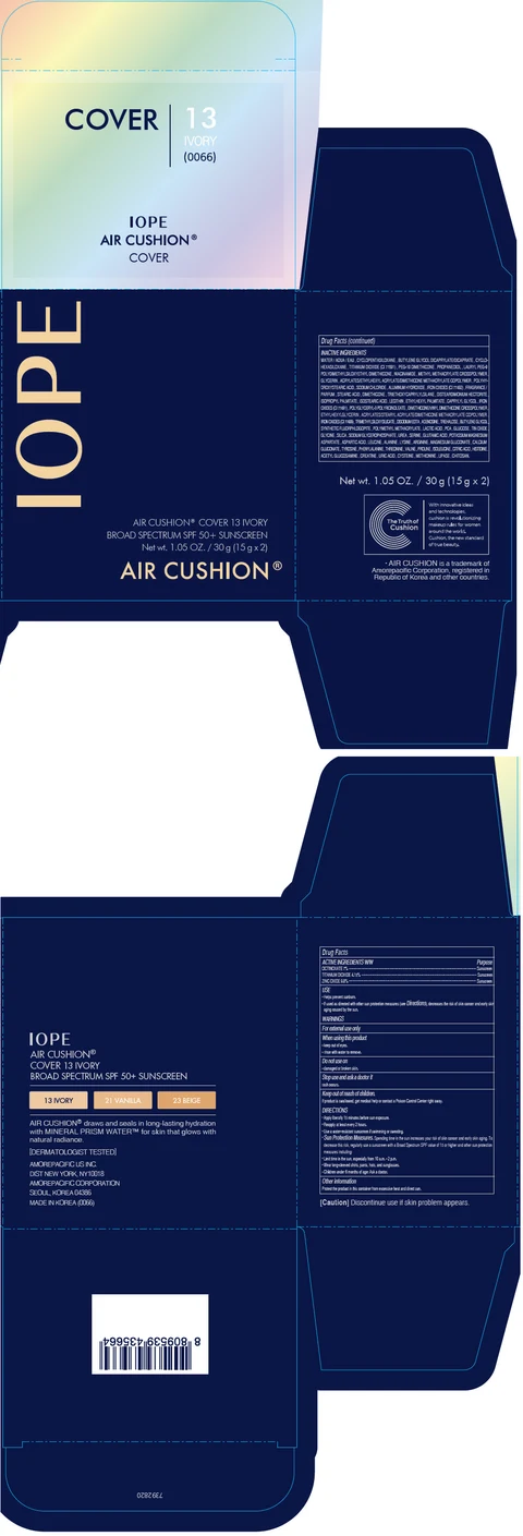 IOPE AIR CUSHION Cover 13 Ivory / IOPE AIR CUSHION Cover 21 Vanilla / IOPE AIR CUSHION Cover 23 Beige / IOPE AIR CUSHION Cover 31 Warm Beige packaging