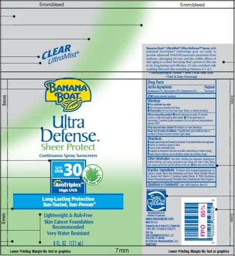 Banana Boat Ultra Defense Sheer Protect SPF 30 포장