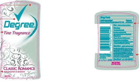 Degree For Women Classic RomanceAntiperspirant and Deodorant 포장