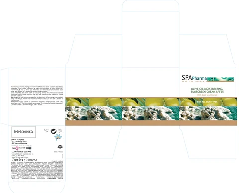 Spa Pharma Olive Oil Moisturizing Cream packaging