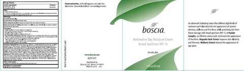 Boscia Restorative Day Moisture Broad Spectrum SPF 15 For Dry Skin 포장