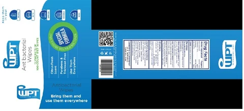 Virocide Antibacterial Wipes 포장