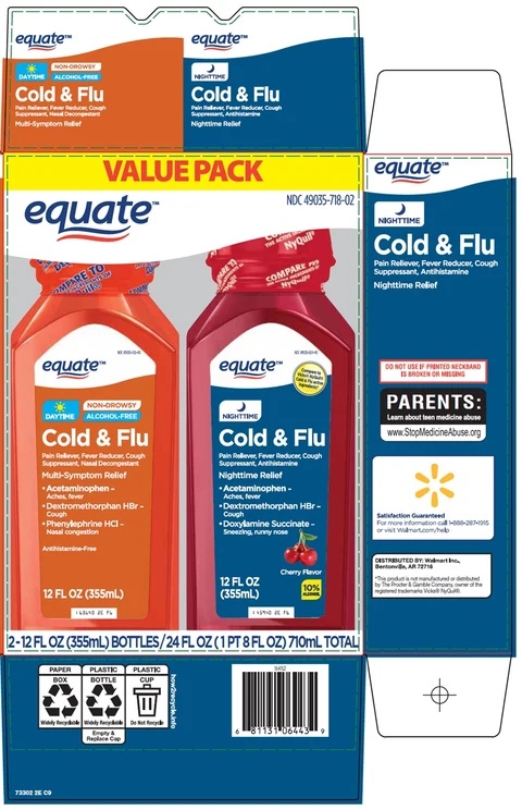 equate daytime cold and flu nighttime cold and flu packaging