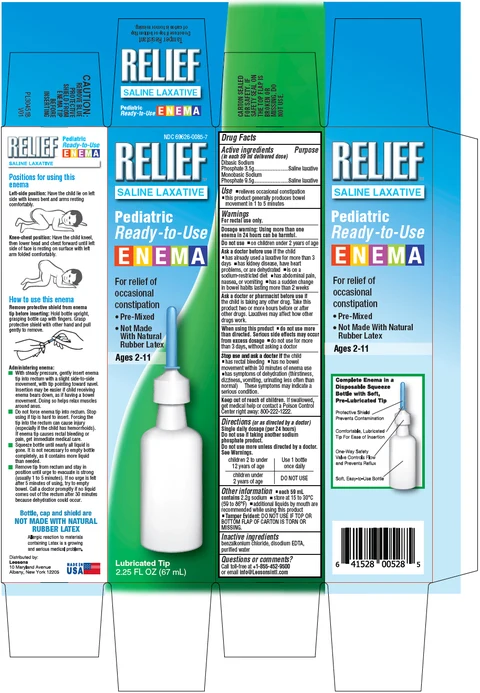 REFLIEF SALINE LAXATIVE PEDIATRIC READY TO USE 포장