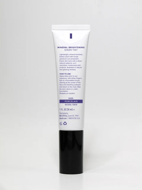 YOUNG CLARITI MINERAL BRIGHTENING SHEER TINT BROAD SPECTRUM SPF 20- PORCELAIN packaging
