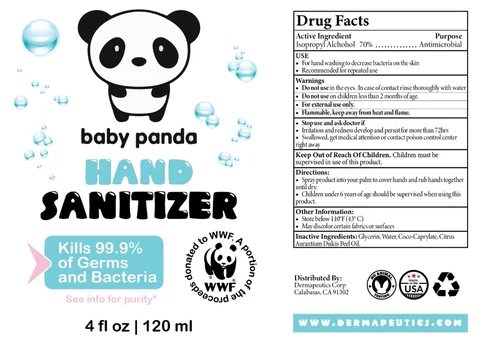 Baby Panda Hand Sanitizer 포장