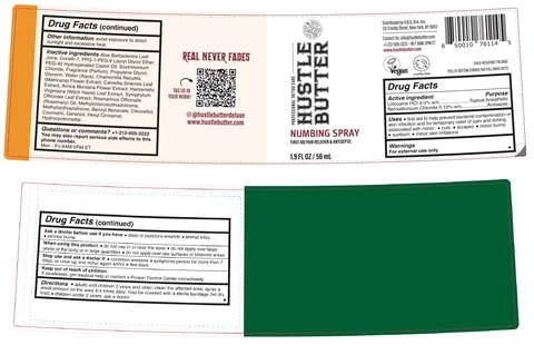 HUSTLE BUTTER NUMBING packaging