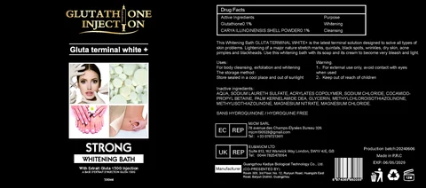 STRONG WHITENING BATH 포장