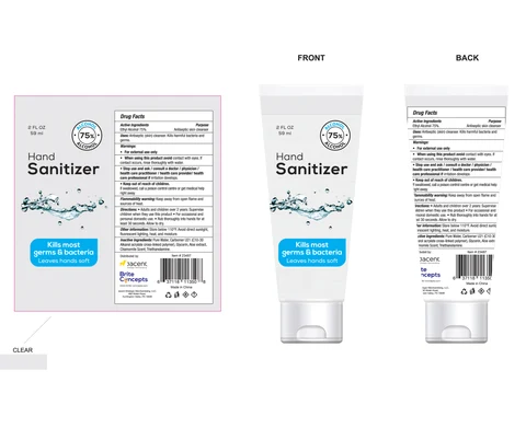 Hand Sanitizer packaging