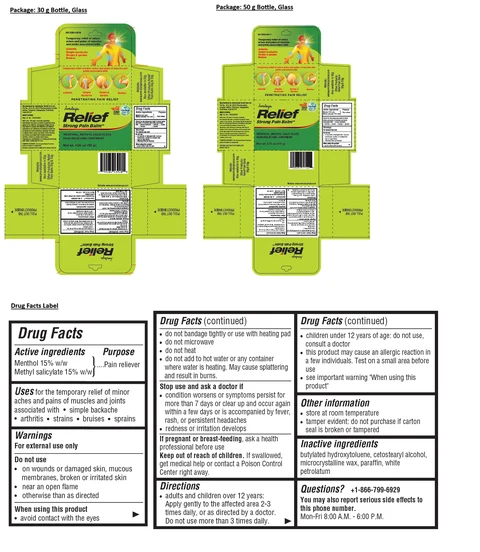 AMRUTANJAN RELIEF STRONG PAIN BALM 포장