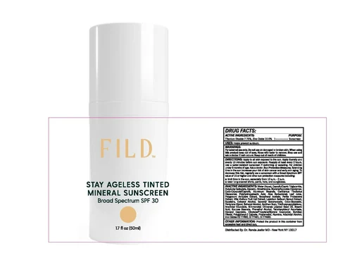 Stay Ageless Tinted Mineral Sunscreen Broad Spectrum SPF 30 packaging