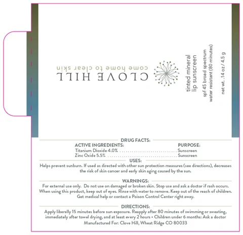 Tinted Mineral Lip Sunscreen packaging