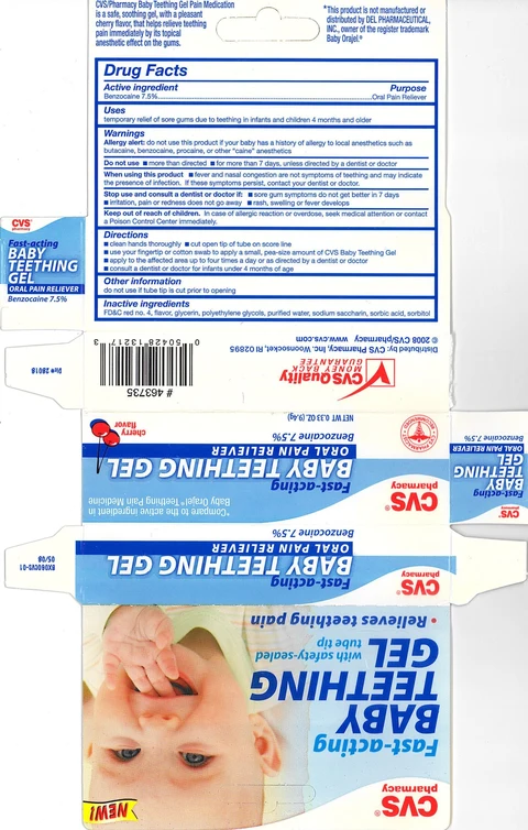 CVS Fast Acting Baby Teething packaging