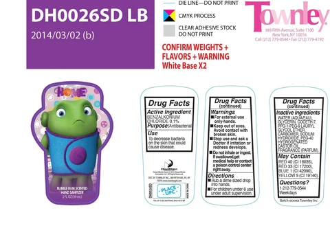 Bubble Gum Scented Hand Sanitizer packaging
