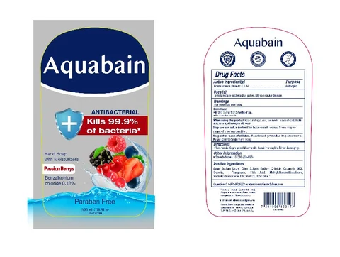 Aquabain Antibacterial Passion Berrys 포장
