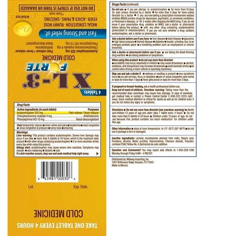 Cold MedicineXL3 FORTE 포장