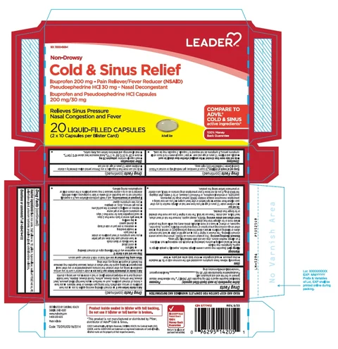 Ibuprofen and Pseudoephedrine HCl 포장