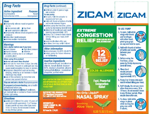 Zicam Extreme Congestion Relief 포장
