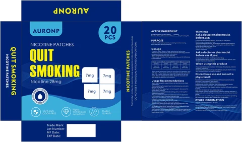 QUIT SMOKING NICOTINE PATCHES 포장