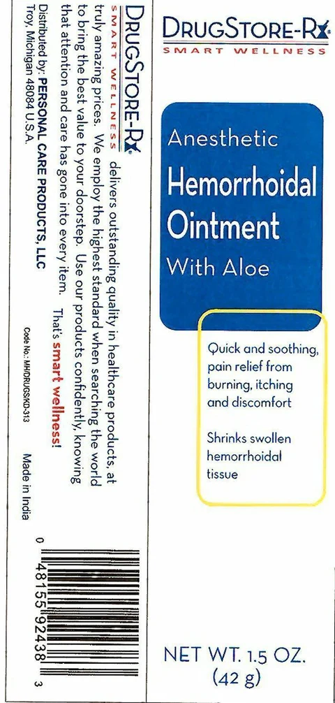Anesthetic HemorrhoidalWith Aloe 포장