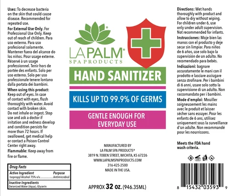 Hand Sanitizer packaging