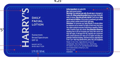 Harrys Daily Facial SPF Broad Spectrum packaging