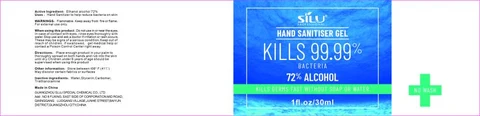 Hand Sanitiser Gel packaging