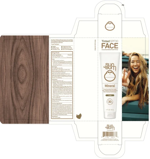 Sun Bum Tinted Sunscreen Face UVA/UVB Broad Spectrum SPF 30 포장