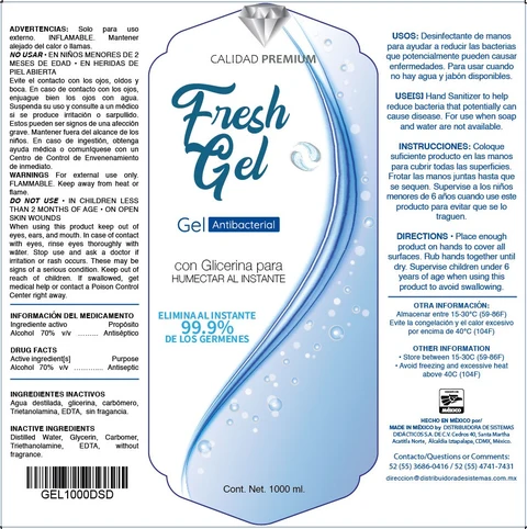 Calidad Premium Fresh Antibacterial 포장