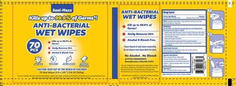 WET WIPES packaging