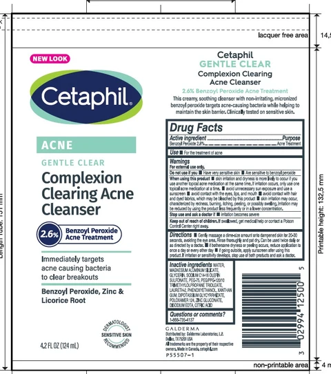 Cetaphil Gentle Clear BPO Acne Cleanser 포장