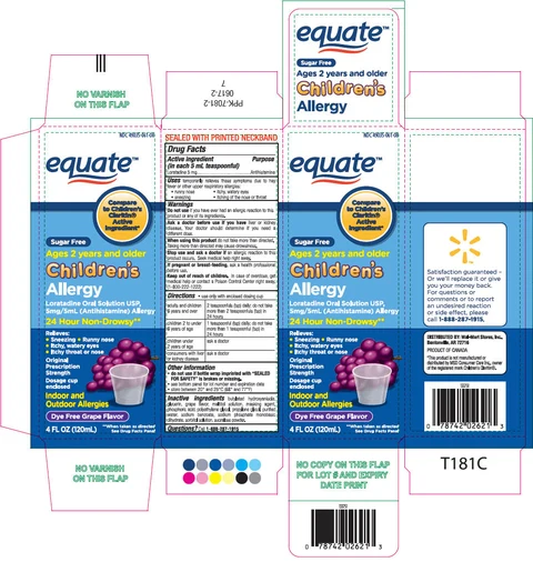 Childrens Loratadine Sugar Free packaging
