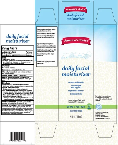Daily Facial Moisturizer Broad Spectrum SPF15 Sunscreen 포장