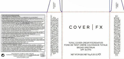COVER FX TOTAL COVER FOUNDATIONSPF 30 packaging