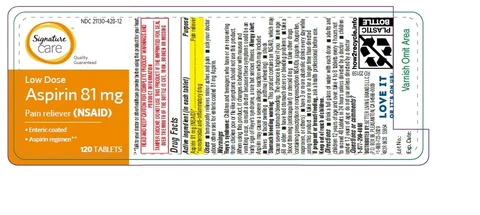 Aspirin 81mg 포장