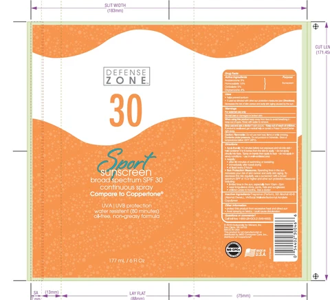 Defense ZoneSport C/S Broad Spectrum SPF 30 포장