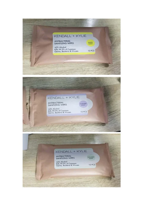 ANTIBACTERIAL SANITIZING WIPES 포장