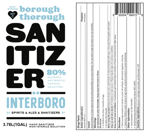 BOROUGH THOROUGH Hand Sanitizer 포장