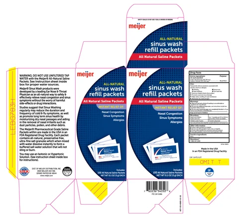 Sinus Wash Saline Refills Meijer 포장