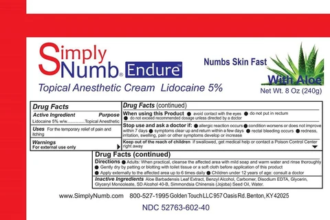 Simply Numb Endure 포장