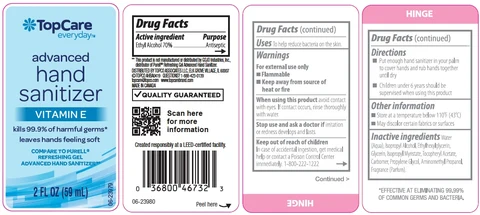 TopCare Advanced Hand SanitizerVitamin E packaging